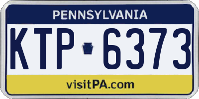 PA license plate KTP6373