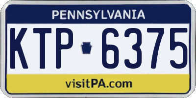PA license plate KTP6375