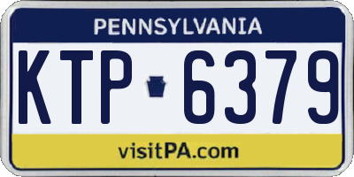 PA license plate KTP6379