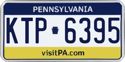 PA license plate KTP6395