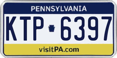 PA license plate KTP6397