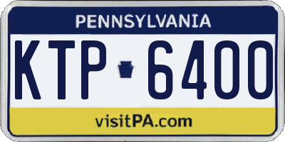 PA license plate KTP6400