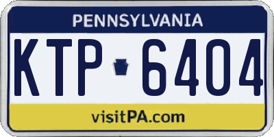 PA license plate KTP6404