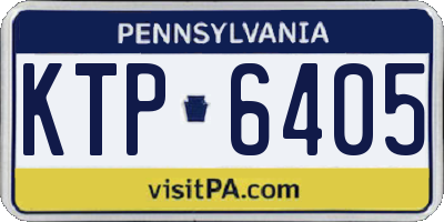 PA license plate KTP6405