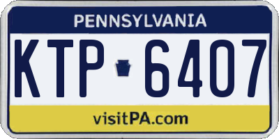 PA license plate KTP6407