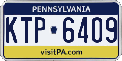 PA license plate KTP6409