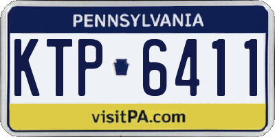 PA license plate KTP6411