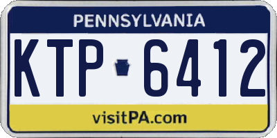 PA license plate KTP6412