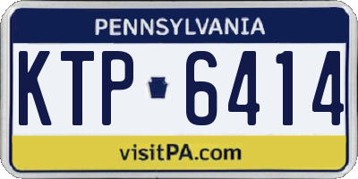 PA license plate KTP6414