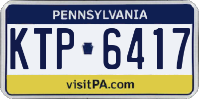PA license plate KTP6417