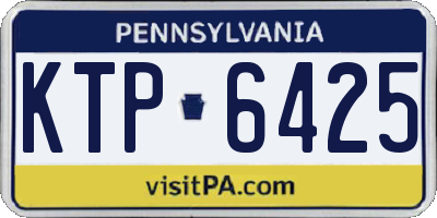 PA license plate KTP6425