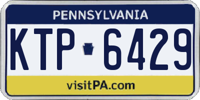 PA license plate KTP6429