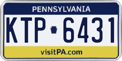 PA license plate KTP6431