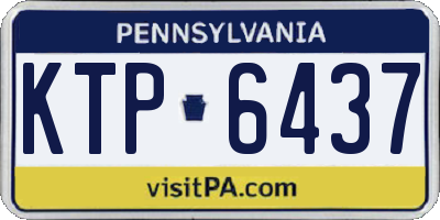 PA license plate KTP6437