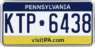 PA license plate KTP6438