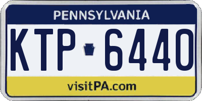PA license plate KTP6440
