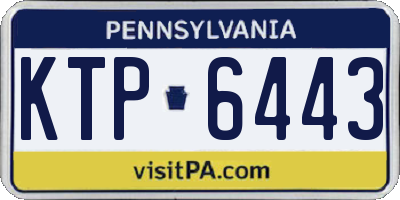 PA license plate KTP6443