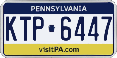 PA license plate KTP6447