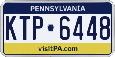 PA license plate KTP6448