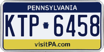 PA license plate KTP6458