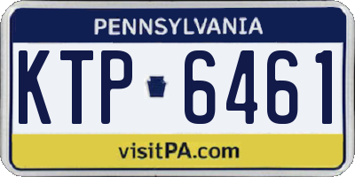 PA license plate KTP6461