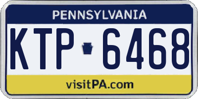 PA license plate KTP6468