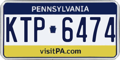 PA license plate KTP6474