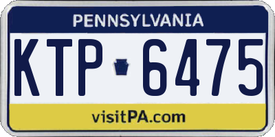 PA license plate KTP6475