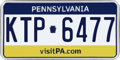 PA license plate KTP6477
