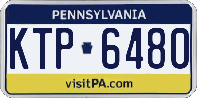 PA license plate KTP6480