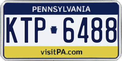PA license plate KTP6488