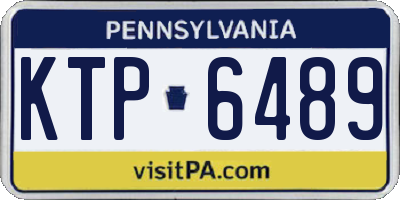 PA license plate KTP6489