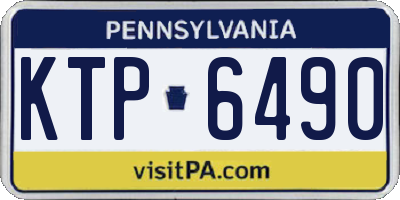 PA license plate KTP6490