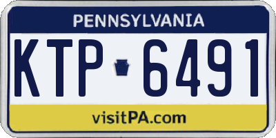 PA license plate KTP6491