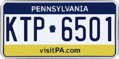 PA license plate KTP6501