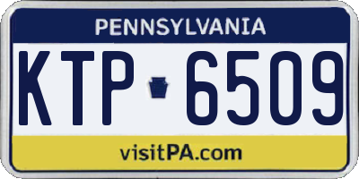 PA license plate KTP6509