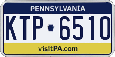 PA license plate KTP6510