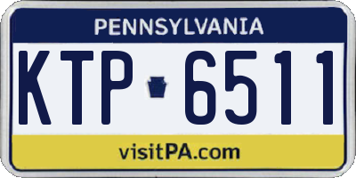 PA license plate KTP6511