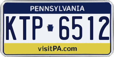 PA license plate KTP6512
