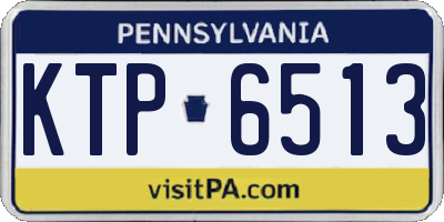 PA license plate KTP6513