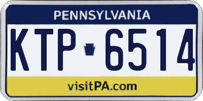 PA license plate KTP6514