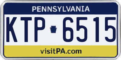PA license plate KTP6515