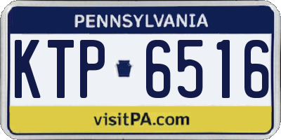PA license plate KTP6516
