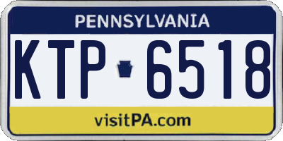 PA license plate KTP6518