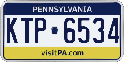 PA license plate KTP6534