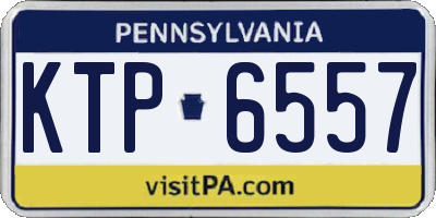 PA license plate KTP6557