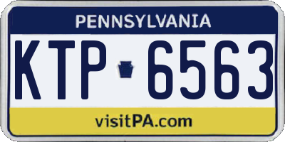 PA license plate KTP6563