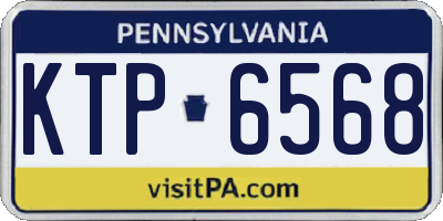 PA license plate KTP6568