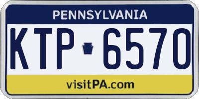 PA license plate KTP6570