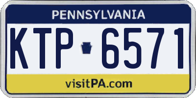 PA license plate KTP6571